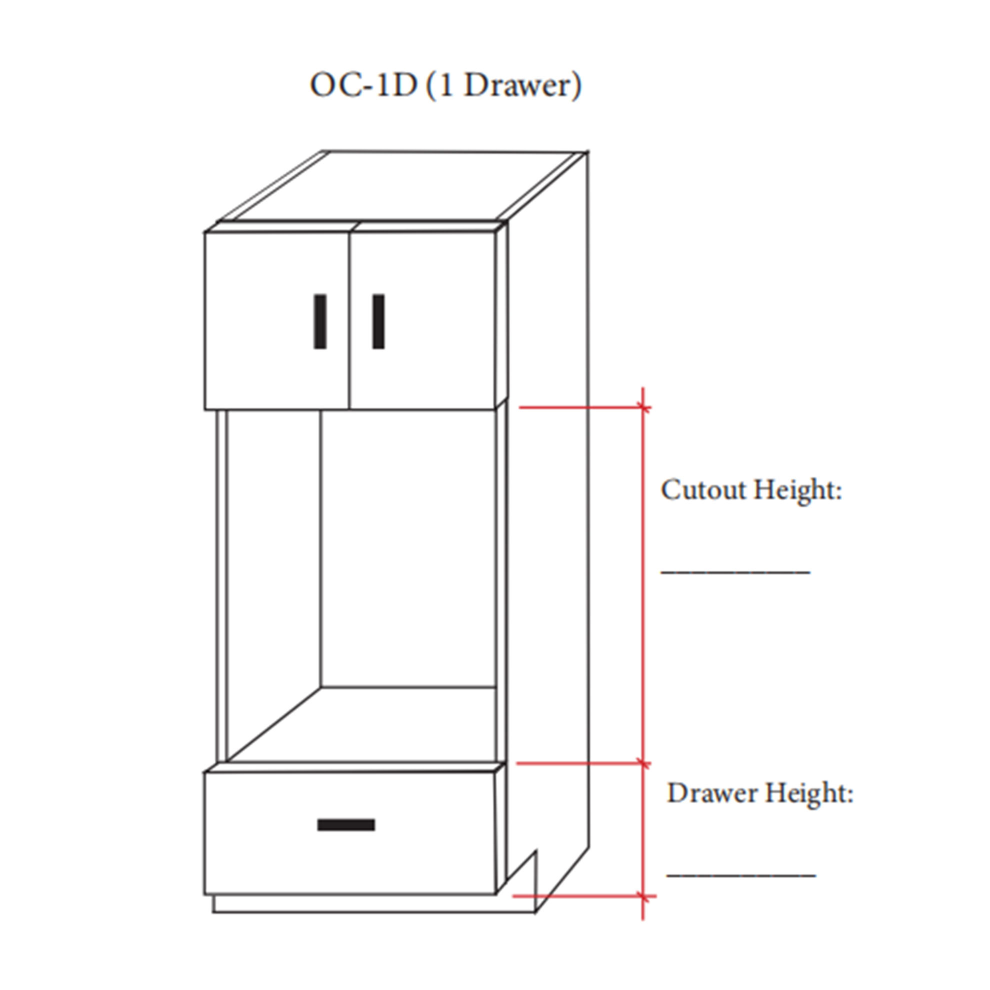WiseCabinet. Oven Pantry Cabinet